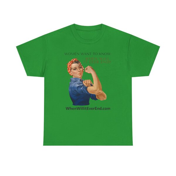 Empowering Feminist Tee - "When Will It Ever End?" Unisex Heavy Cotton T-Shirt - Image 33